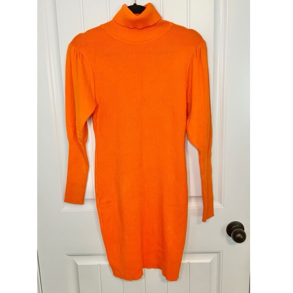 SHEIN Dresses & Skirts - Orange Turtleneck Sweater Dress NWOT